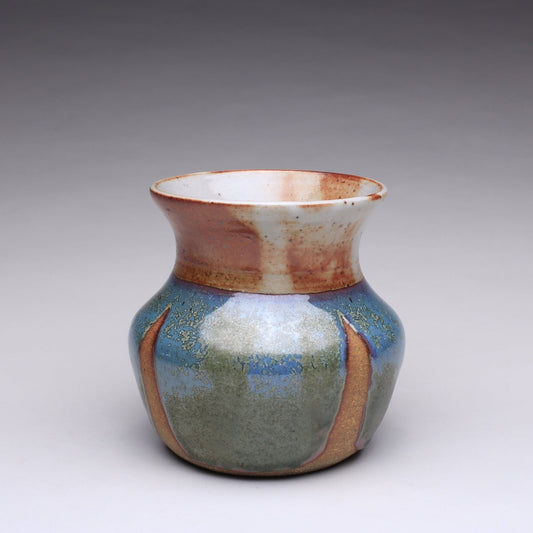Emerald and Shino Medium Vase
